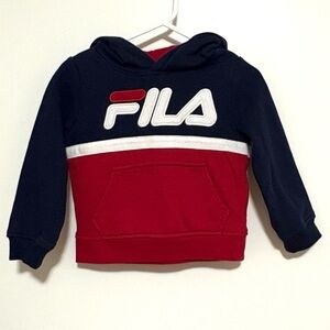 Fila Kids Navy and Red Hoodie